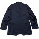 Zegna City Navy Pin Stripe Suit Blazer Jacket (L)