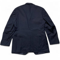 Zegna City Navy Pin Stripe Suit Blazer Jacket (L)