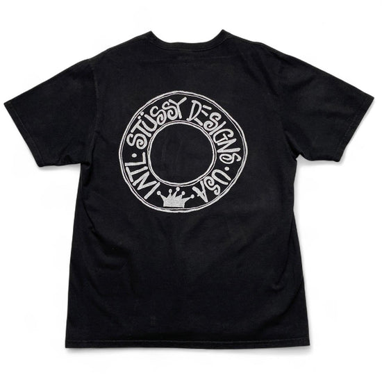 Stussy Designs Black and White T Shirt (M)