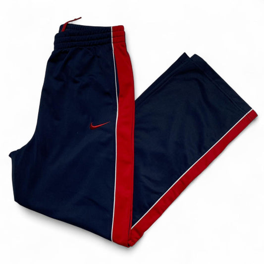 Nike Navy and Red Vintage y2k Trackpant Bottoms Womens (S)