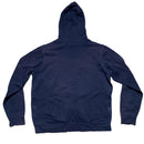 Nike Big Swoosh Navy and Yellow Hoodie (L)