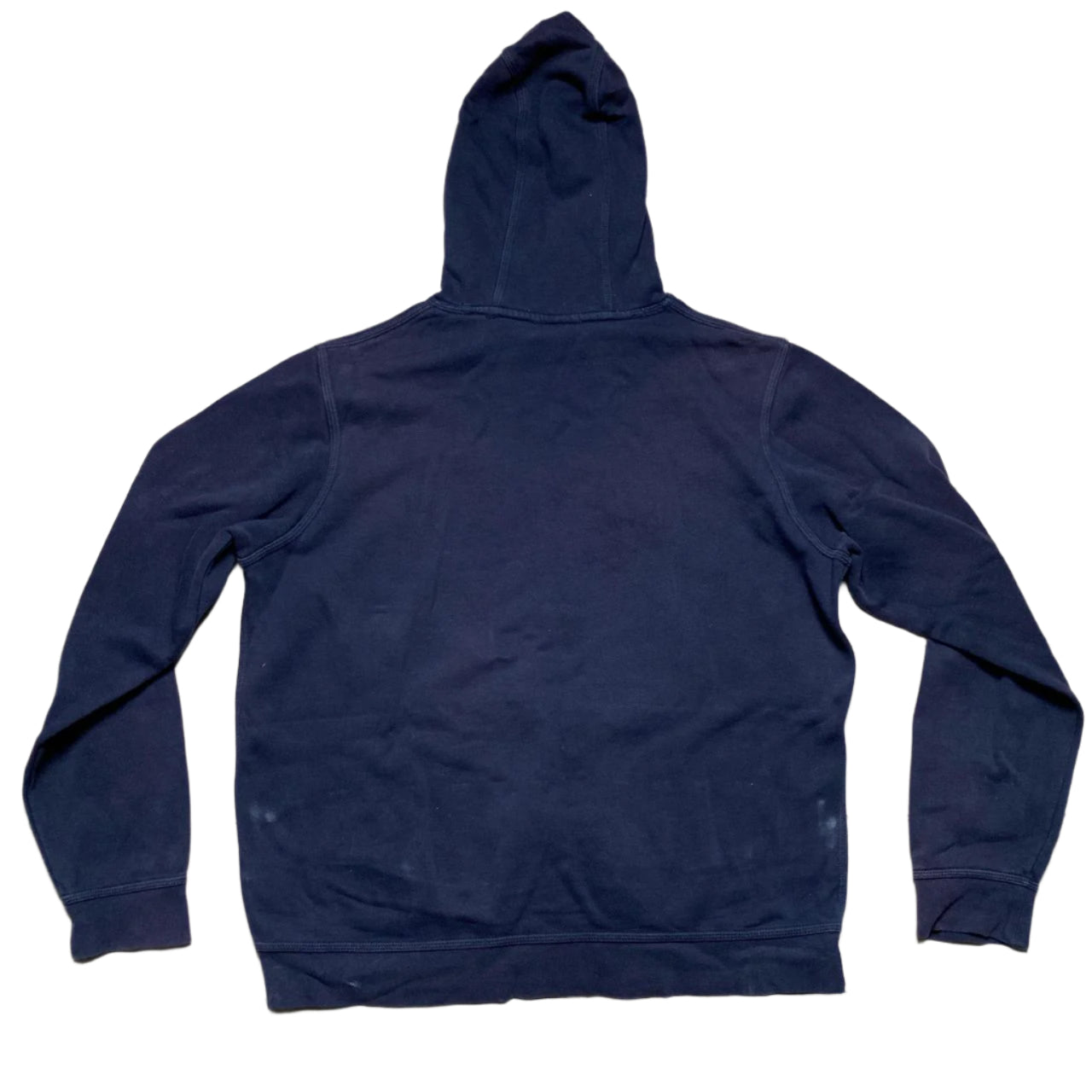 Nike Big Swoosh Navy and Yellow Hoodie (L)