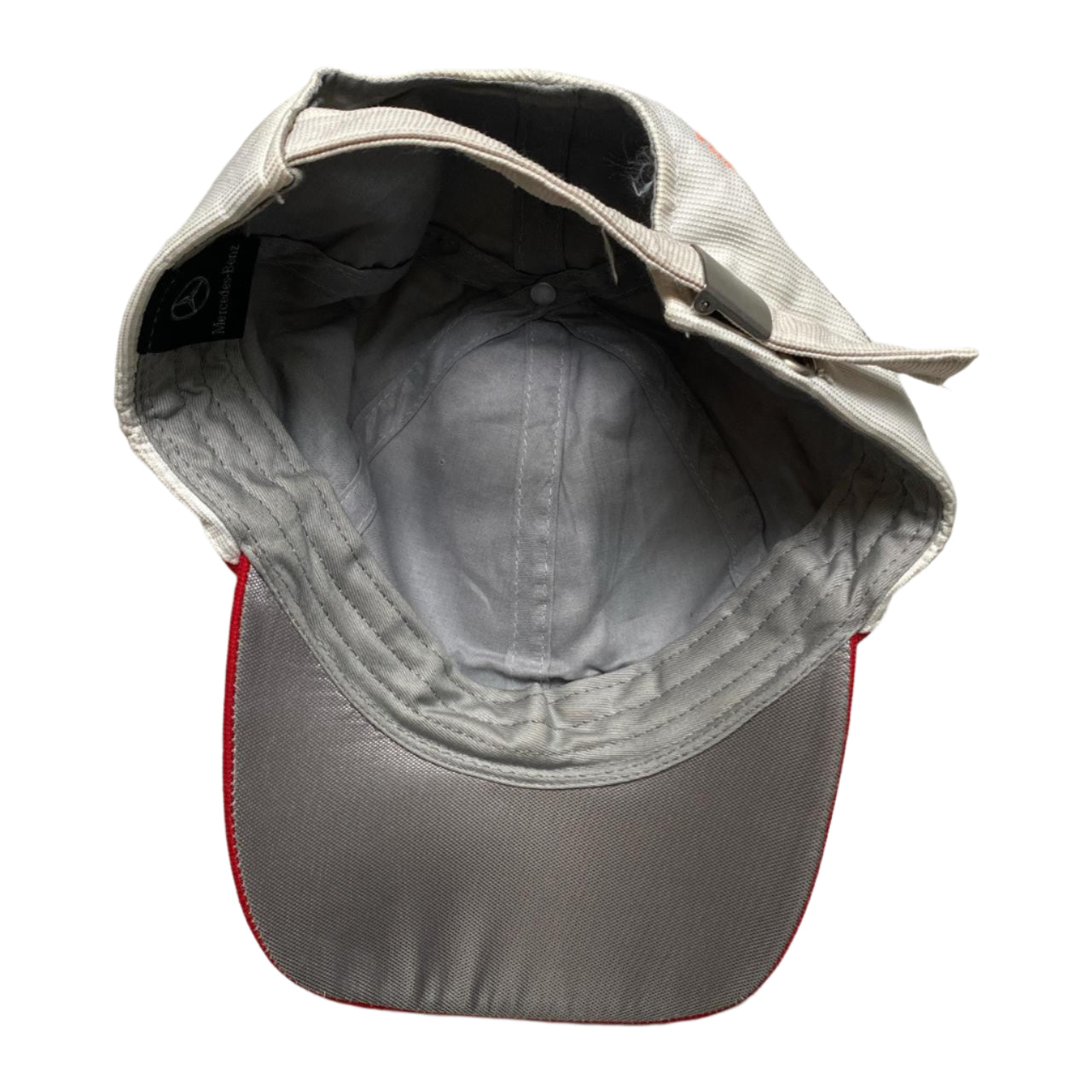 Mercedes Benz Lewis Hamilton Vintage Silver and Red Cap