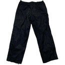 Nike Black and White Swoosh Baggy Trackpant Shell Bottoms (M)