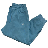 Nike Blue and White Swoosh Joggers (2XL)