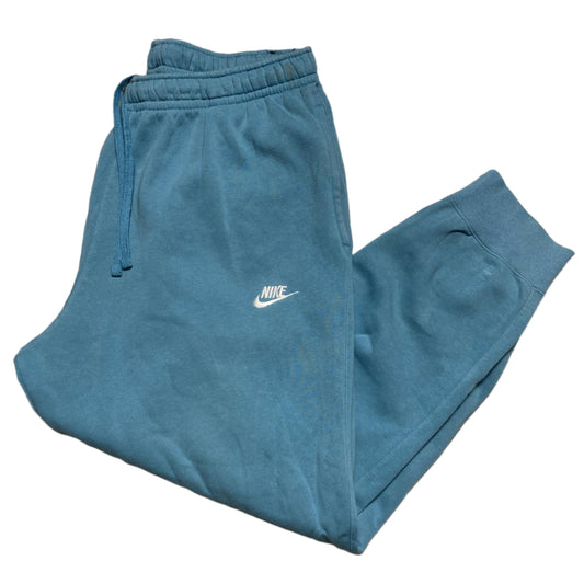 Nike Blue and White Swoosh Joggers (2XL)