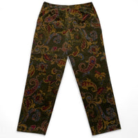 Talbots Vintage Suede Brushed Velvet Womens Floral Trousers (12)