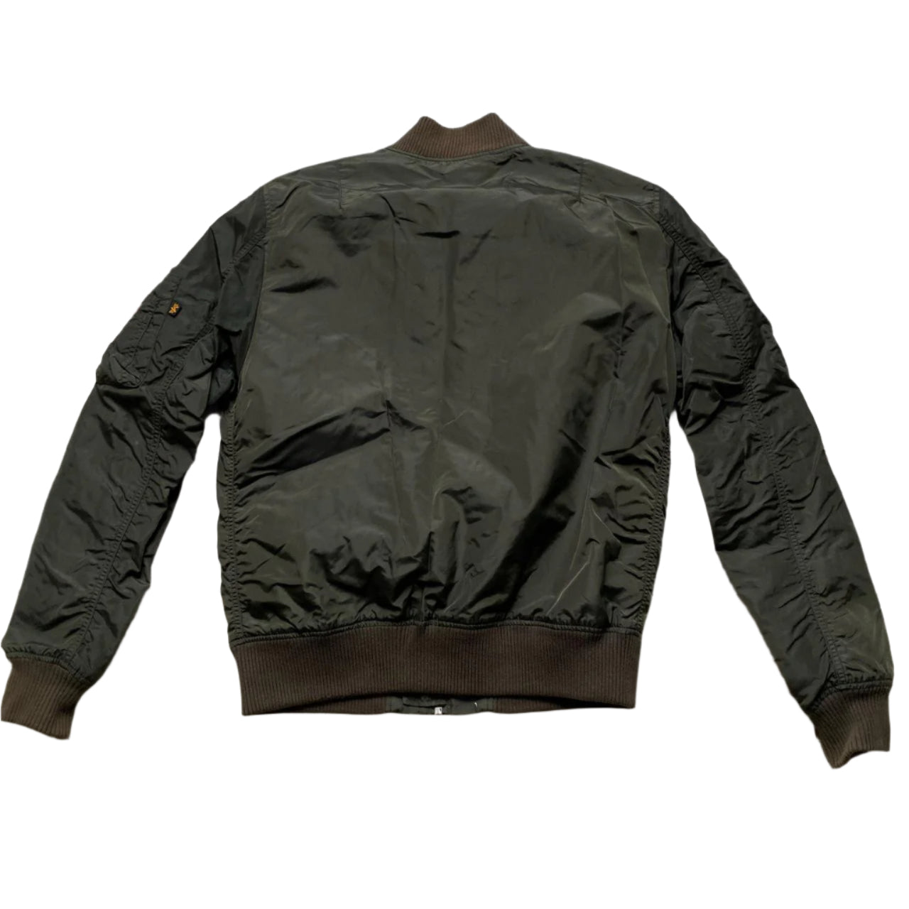 Alpha Industries MA-1 Bomber Jacket Khaki Green (L)