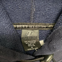 Ruff Ryders Ryde or Die DMX Navy and White Hoodie (M)