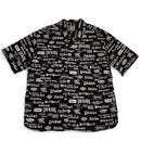 Dickies All Over Black and White Short Sleeve Shirt (XL)