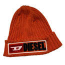 Diesel Orange Red and Black Beanie Hat