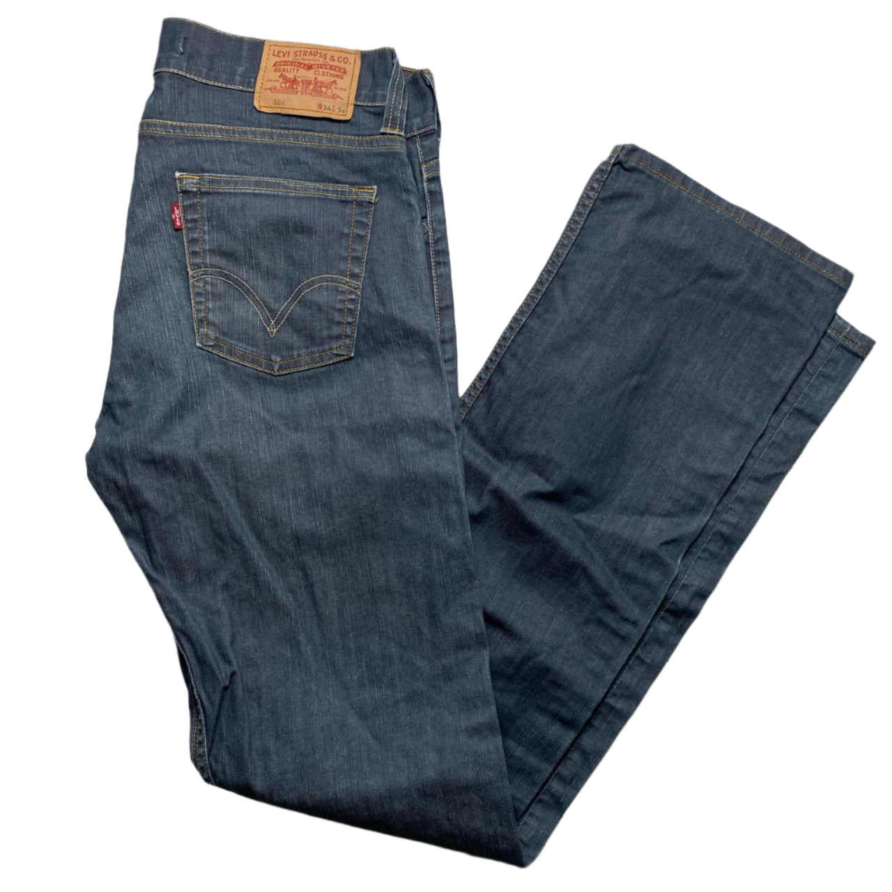 Levis 506 Vintage Baggy Navy Jeans (34W)
