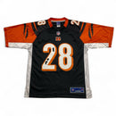 Cincinnati Bengals Joe Mixon Black Orange and White NFL Football Jersey (M)