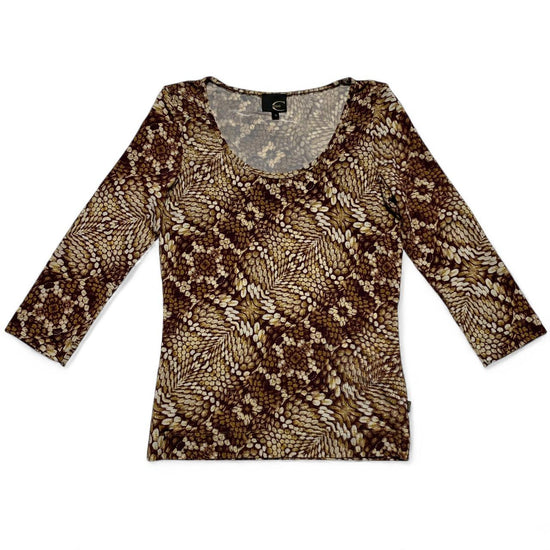 Roberto Cavalli Just Cavalli Vintage y2k Snakeskin Top (S)