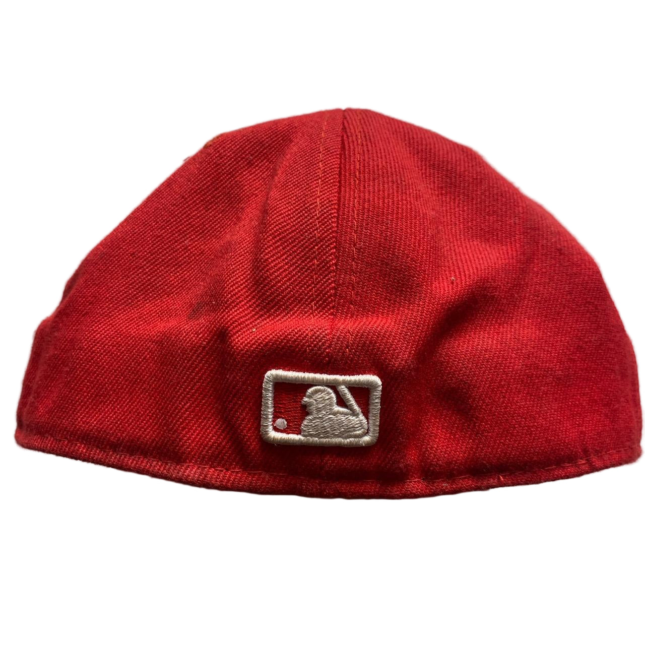 LA Dodgers Red and White Fitted Cap
