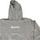 Motherlan Grey and White Hoodie (XL)