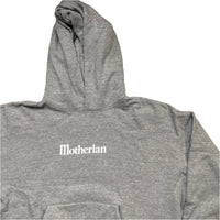 Motherlan Grey and White Hoodie (XL)