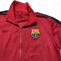 Barcelona Vintage Nike y2k Vintage Red and Yellow Tracksuit Jacket (L)