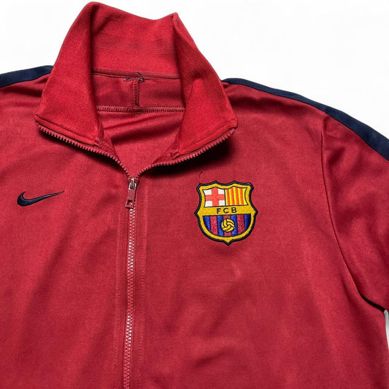 Barcelona Vintage Nike y2k Vintage Red and Yellow Tracksuit Jacket (L)
