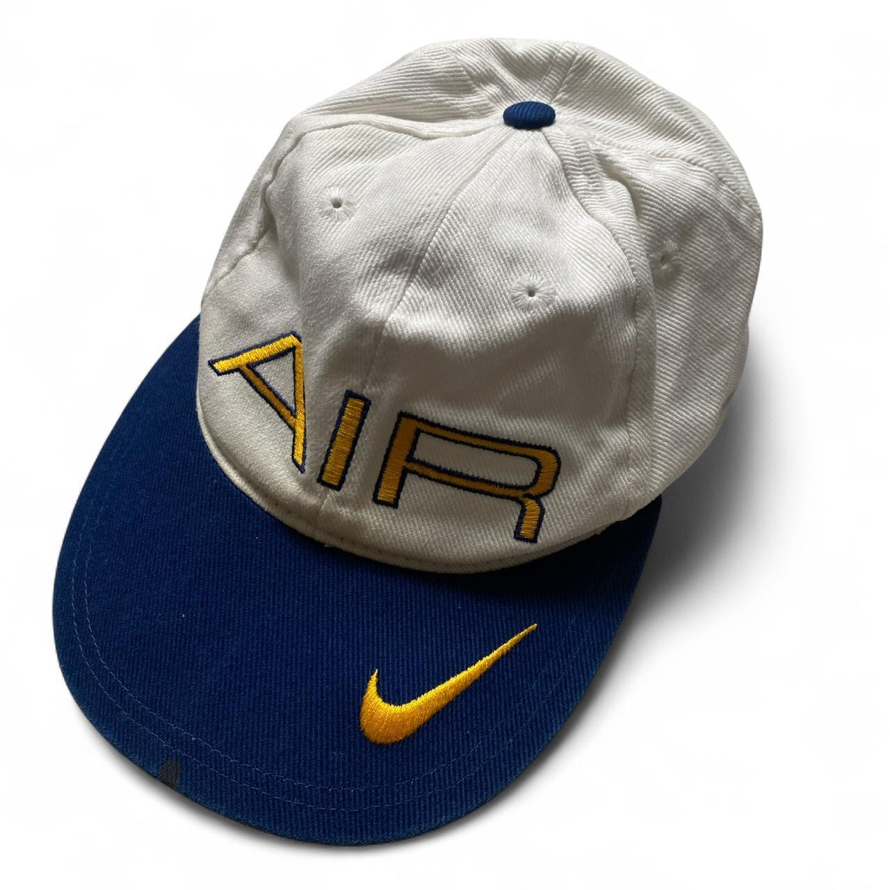 Nike Air Vintage 90’s White Navy and Yellow Cap
