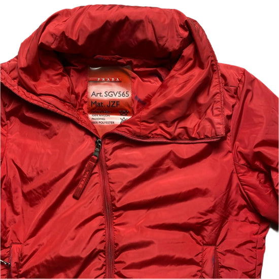Prada Sport Red Womens Padded Jacket (14 UK)