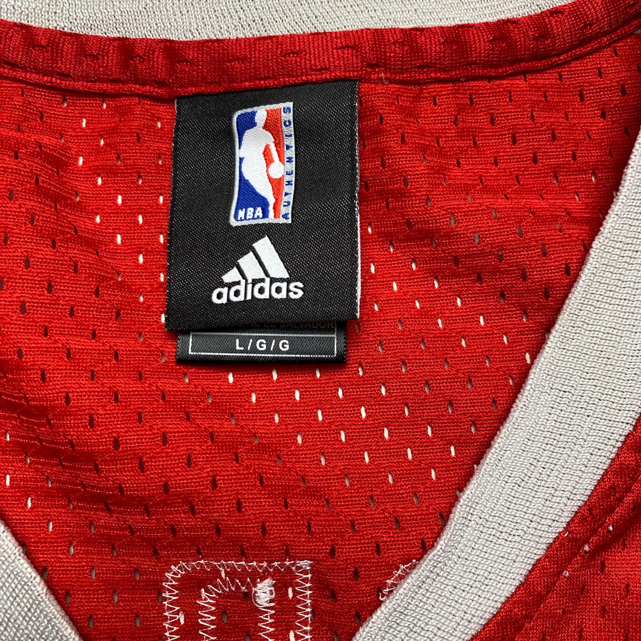 Houston Rockets Adidas McGrady Number 1 Red and White Basketball Jersey Vest