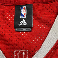 Houston Rockets Adidas McGrady Number 1 Red and White Basketball Jersey Vest (L)