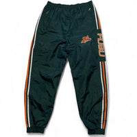 FUBU Green Orange and White Shell Trackpant Bottoms (L)