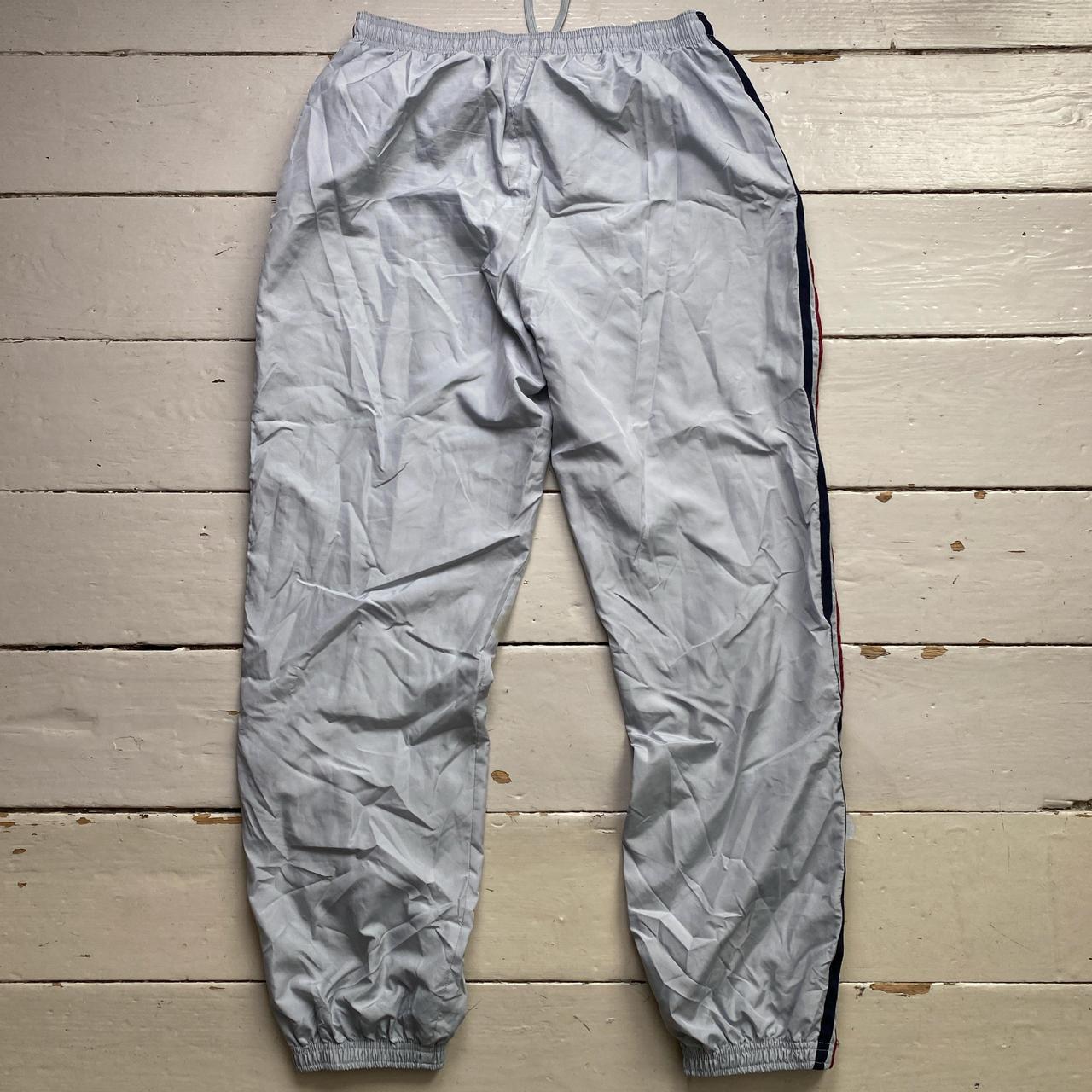 Reebok Silver Navy and Red Shell Trackpant Baggy Bottoms