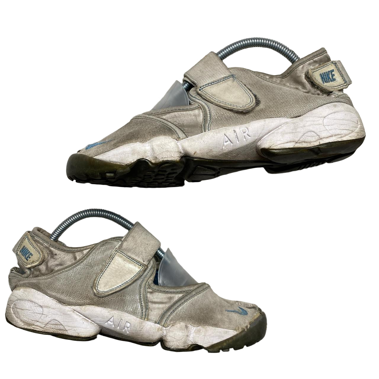 Nike Air Rift Vintage 2009 Silver and Blue Tabi Split Toe (UK 7.5)