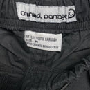 Criminal Damage Black and Red Cargo Baggy Combat Trousers (S)
