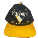 Pittsburgh Penguins NHL Vintage 90’s Green Brim Snapback hat black and yellow