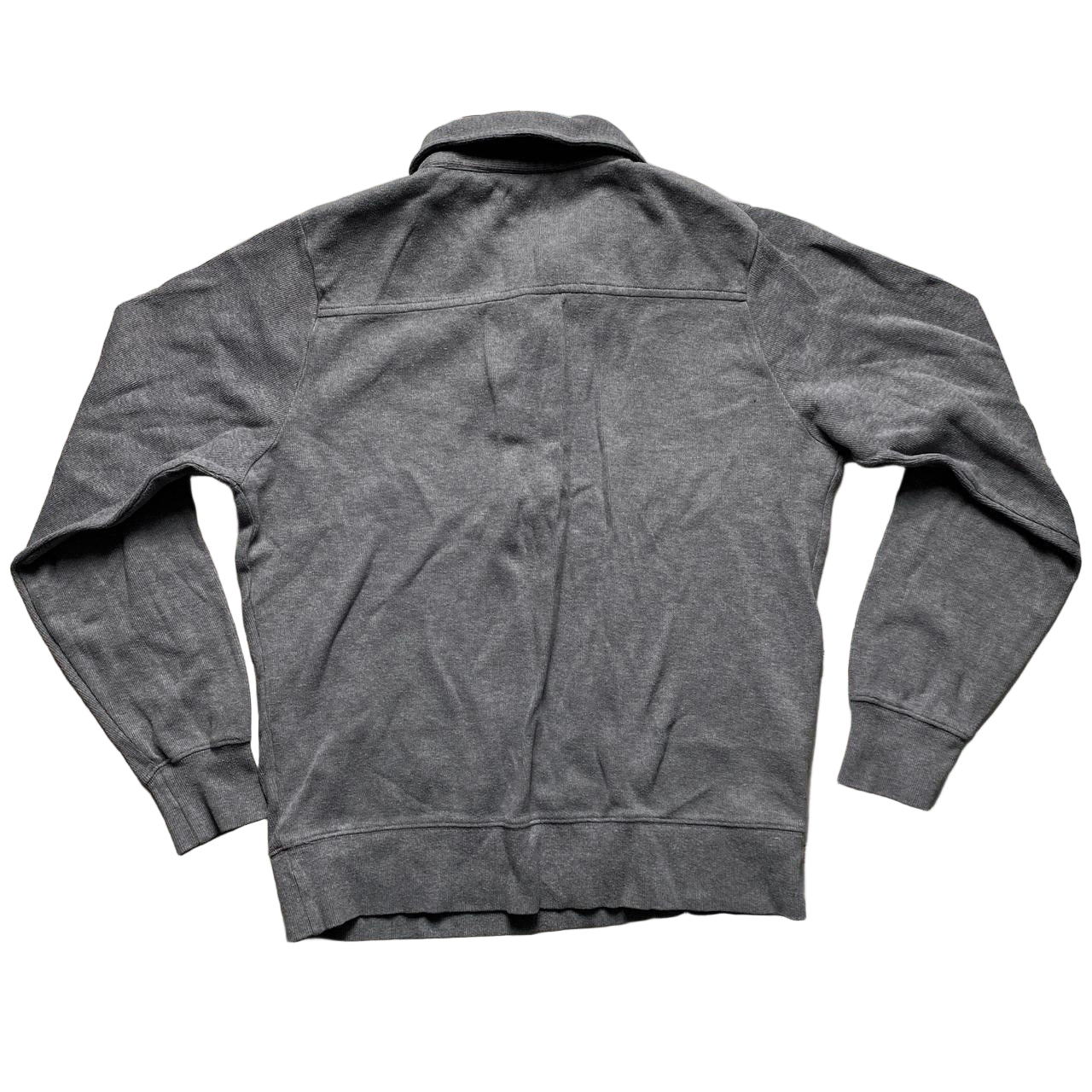 Gant Grey Quarter Button Up Jumper (S)