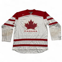 Nike Team Canada Vintage y2k Vancouver 2010 Hockey Jersey Red and White (L)