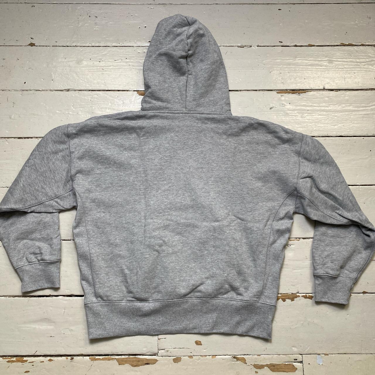 Motherlan Grey and White Hoodie