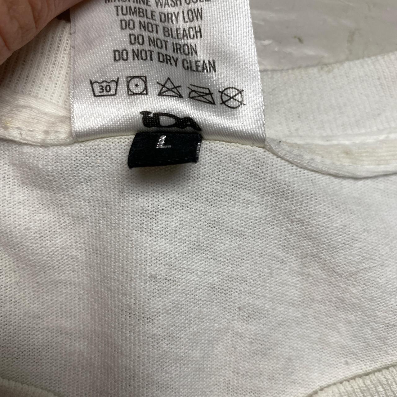 IDA Supply White and Silver T Shirt (L)