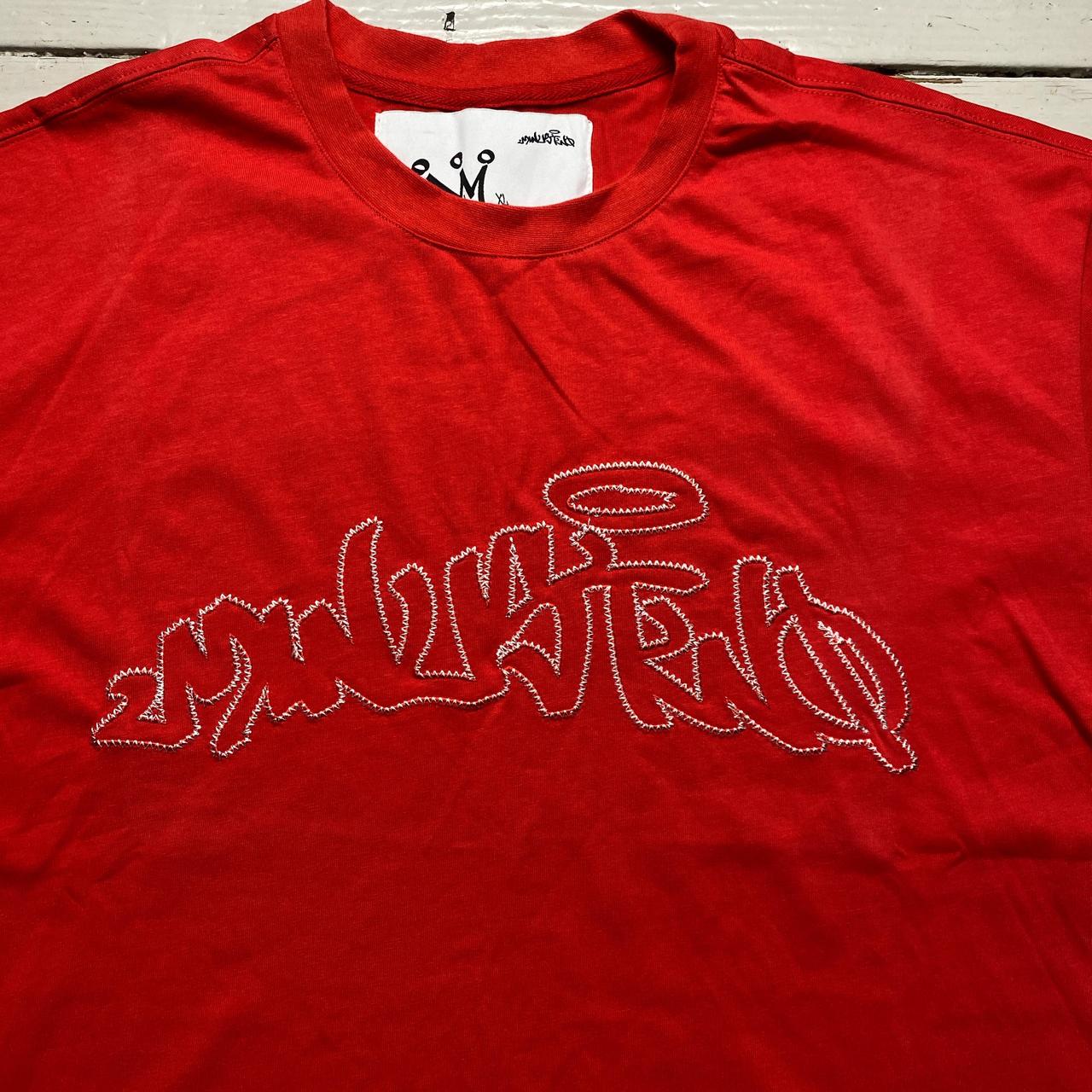 Minus Two Red Stitch Embroidery T Shirt