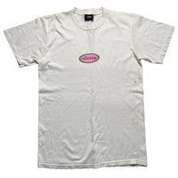 Stussy White Pink and Green T Shirt (S)