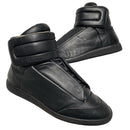 Maison Margiela Future High Top Triple Black Leather Trainers (UK 11)