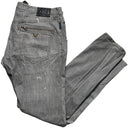 Armani Bleach Distressed Grey Jeans (38W)