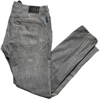 Armani Bleach Distressed Grey Jeans (38W)