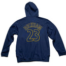 Adidas LA Galaxy David Beckham 23 Navy and Yellow Hoodie (M)