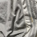 Adidas Essentials Popper Grey Silver and White Stripe Trackpant Bottoms (L)