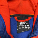 Adidas Performance Essentials T-Shirt Blue Two Tone and Orange Red 3 Stripes (S)