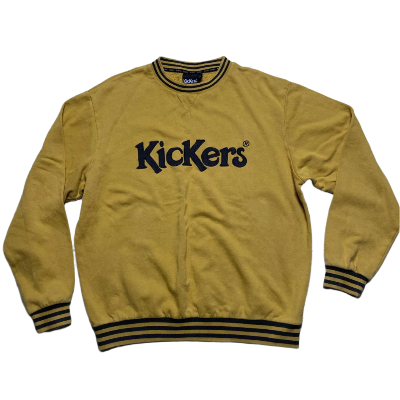 Kickers Yellow and Black Vintage Jumper (S)