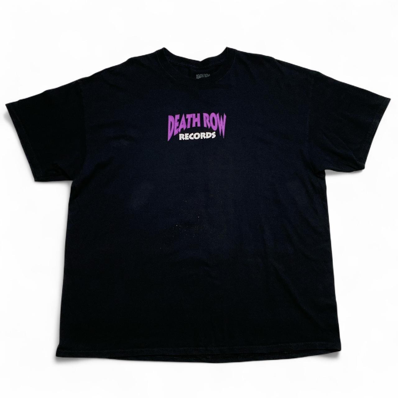 Death Row Records Black Blue and Purple T Shirt (L)