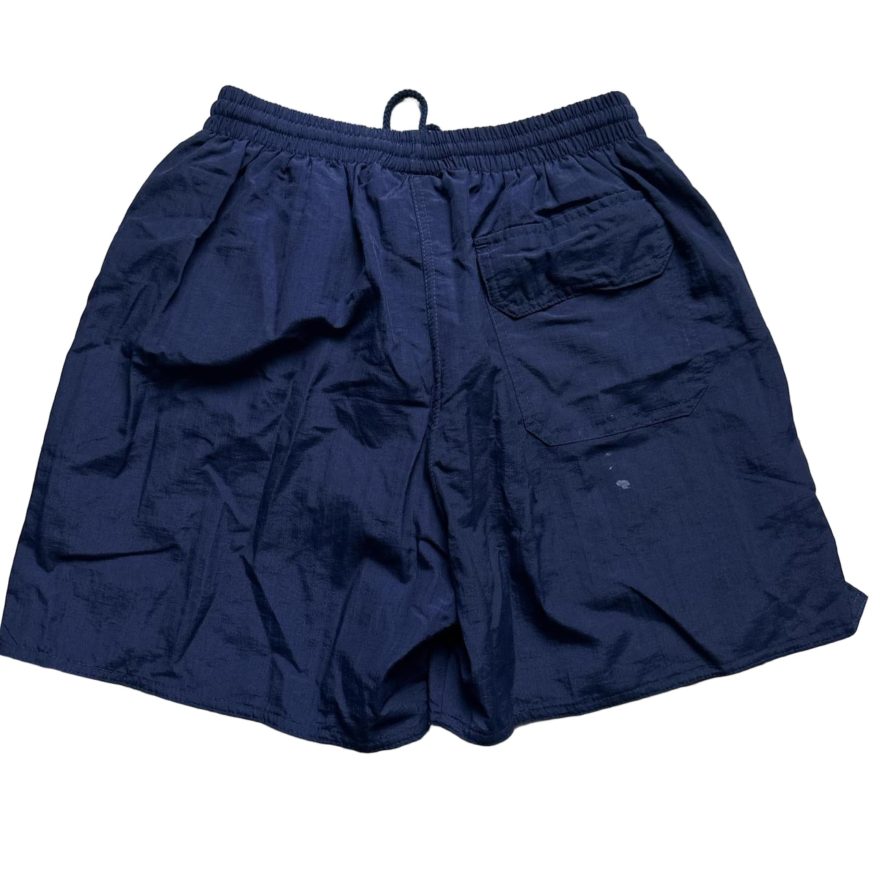 Umbro Vintage Navy and White Shell Shorts (M)