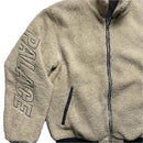 Palace Black and Cream Sherpa Reversible Bomber Jacket (L)