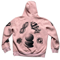 Supreme MC Esher Pink and Black Hoodie (M)