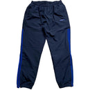 Adidas Navy and Blue Baggy Shell Trackpant Bottoms (L)